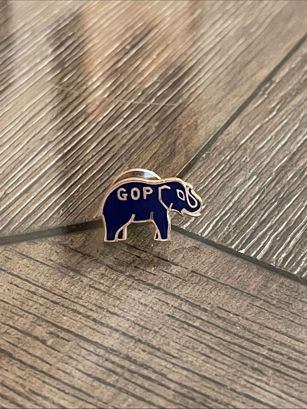 Vintage Republican Party ("GOP") Elephant Lapel Pin